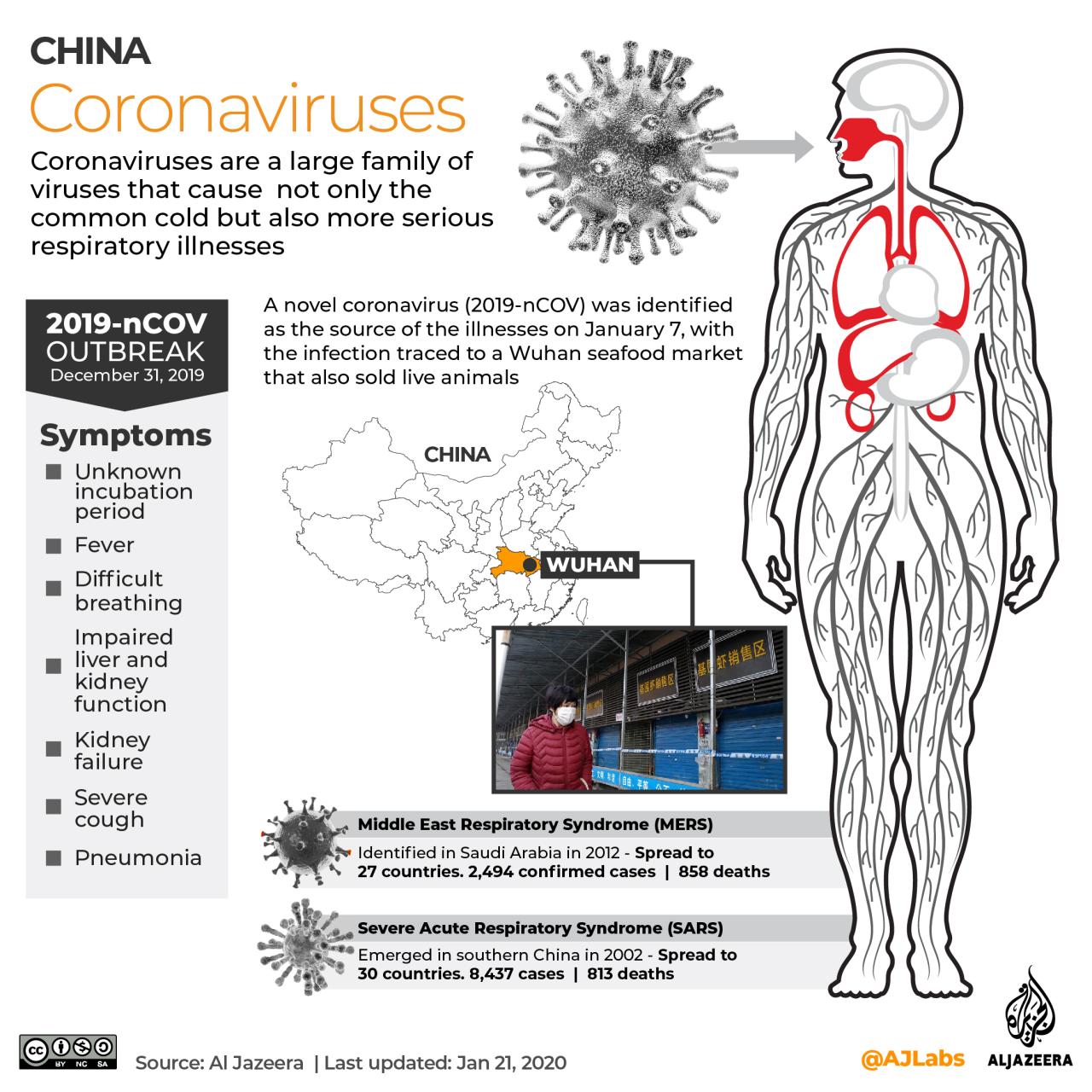 Wuhan coronavirus infected toll