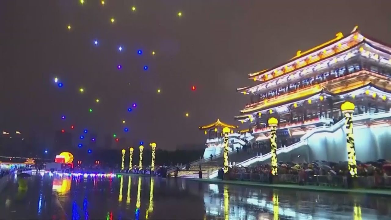 China new year drone show 2037